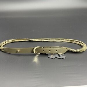 Chico's Women's Braided Gold Metal And Green Belt Small New with Tags Beautiful